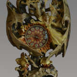 часы «Потерянное время.», Тонированный кедр, художественная резьба по дереву, Réalisme du 20e siècle, Fantaisie, Russie, 2022 - photo 1