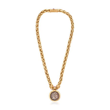BULGARI COIN, RUBY AND GOLD 'MONETE' NECKLACE - photo 1