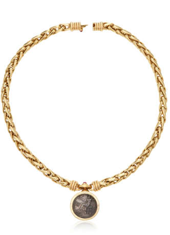 BULGARI COIN, RUBY AND GOLD 'MONETE' NECKLACE - фото 4