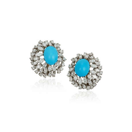 SET OF TURQUOISE AND DIAMOND JEWELRY - Foto 4