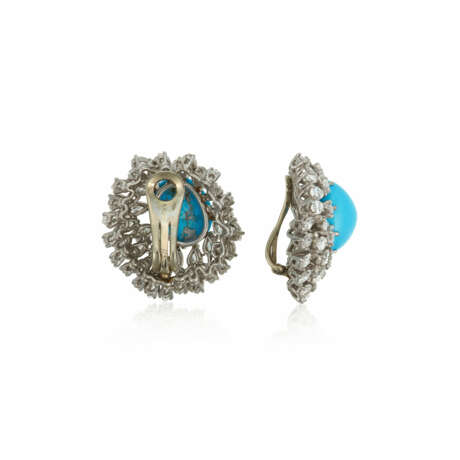 SET OF TURQUOISE AND DIAMOND JEWELRY - Foto 5