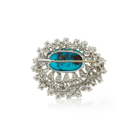 SET OF TURQUOISE AND DIAMOND JEWELRY - Foto 7