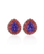 Paloma Picasso. NO RESERVE | TIFFANY & CO., PALOMA PICASSO AMETHYST AND PINK TOURMALINE EARRINGS