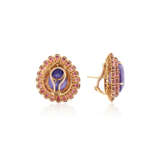 NO RESERVE | TIFFANY & CO., PALOMA PICASSO AMETHYST AND PINK TOURMALINE EARRINGS - фото 3