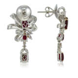 NO RESERVE | RUBY AND DIAMOND EARRINGS - Foto 4