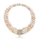 GRAFF CULTURED PEARL, COLORED DIAMOND AND DIAMOND NECKLACE - Foto 1