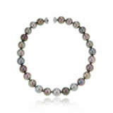 TWO CULTURED PEARL AND DIAMOND NECKLACES - Foto 5