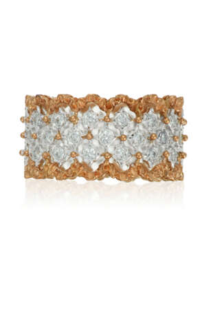 NO RESERVE | BUCCELLATI DIAMOND 'ROMBI ETERNELLE' RING AND UNSIGNED DIAMOND RING - Foto 4