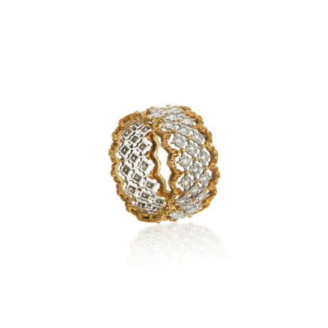 NO RESERVE | BUCCELLATI DIAMOND 'ROMBI ETERNELLE' RING AND UNSIGNED DIAMOND RING - Foto 8
