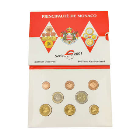 Monaco - Kursmünzensatz 2001 - фото 1