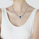 NO RESERVE | SAPPHIRE AND DIAMOND NECKLACE - фото 2