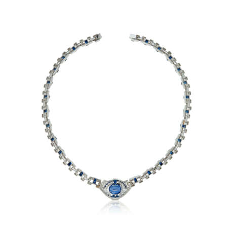 NO RESERVE | SAPPHIRE AND DIAMOND NECKLACE - фото 4