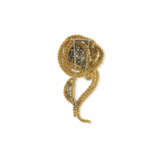 DIAMOND AND GOLD BROOCH - photo 3