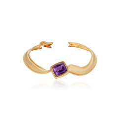 TIFFANY & CO. AMETHYST AND GOLD CHOKER NECKLACE