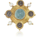 ELIZABETH GAGE GROUP OF BERYL AND CULTURED PEARL JEWELRY - photo 6