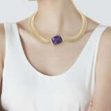 TIFFANY & CO. AMETHYST AND GOLD CHOKER NECKLACE - фото 2