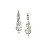 NO RESERVE | ANTIQUE PEARL AND DIAMOND EARRINGS - фото 1