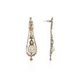 NO RESERVE | ANTIQUE PEARL AND DIAMOND EARRINGS - Foto 3