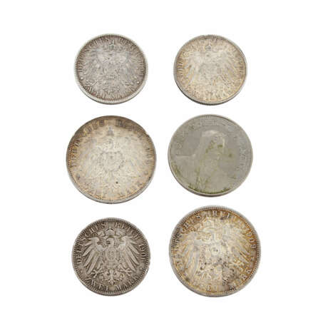 Kleines Konvolut Münzen der Dt. Kaiserzeit - wie z.B. - photo 1