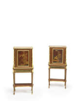SECRETAIRE ET SEMAINIER FORMANT PAIRE D'EPOQUE LOUIS XVI