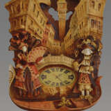 Интерьерные часы «Венеция-2.», Латунь, художественная резьба по дереву, Городское искусство, Бытовой жанр, Новосибирск, 2022 г. - фото 1