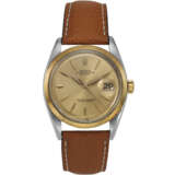 ROLEX, REF. 1600, DATEJUST, AN 18K YELLOW GOLD AND STEEL AUTOMATIC WRISTWATCH WITH DATE - фото 1