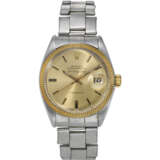 ROLEX, REF. 5701, AIR-KING-DATE, AN 18K YELLOW GOLD AND STEEL WRISTWATCH WITH DATE ON BRACELET - photo 1