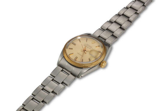 ROLEX, REF. 5701, AIR-KING-DATE, AN 18K YELLOW GOLD AND STEEL WRISTWATCH WITH DATE ON BRACELET - photo 2