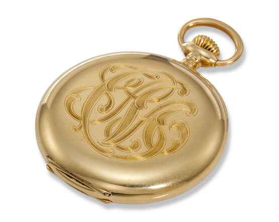 PATEK PHILIPPE, A FINE 18K YELLOW GOLD OPEN FACED POCKET WATCH WITH SUBSIDIARY SECONDS - Foto 3