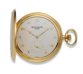 PATEK PHILIPPE, REF. 980J-011, AN 18K YELLOW GOLD HUNTER CASED POCKET WATCH WITH BREGUET NUMERALS 