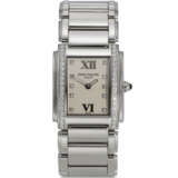 PATEK PHILIPPE, TWENTY~4, REF. 4910/10A-011, A STEEL WRISTWATCH WITH DIAMOND LUGS - Foto 1