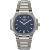 PATEK PHILIPPE, REF. 7118/1A-001, NAUTILUS, A STEEL WRISTWATCH WITH DATE AND BLUE DIAL - photo 1