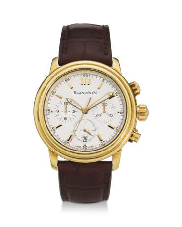 BLANCPAIN, REF. 2185-1418-53, LEMAN CHRONO, AN 18K YELLOW GOLD CHRONOGRAPH WRISTWATCH WITH DATE - Foto 1