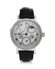 BREGUET, REF. 5447, A FINE PLATINUM MINUTE REPEATING PERPETUAL CALENDAR WRISTWATCH WITH MOON PHASES AND LEAP YEAR INDICATOR