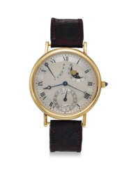 BREGUET, REF. 3130, AN 18K YELLOW GOLD WRISTWATCH WITH POWER RESERVE, MOON PHASES, AND DATE 