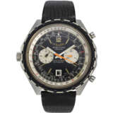 BREITLING, NAVITIMER, CHRONOMATIC, A STEEL CHRONOGRAPH WRISTWATCH WITH DATE - photo 1