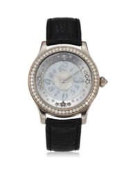 JAEGER-LECOULTRE, REF. 158.3.60.S, MASTER TWINKLING DIAMONDS, AN 18K WHITE GOLD WRISTWATCH WITH ROTATING MOTHER-OF-PEARL AND DIAMOND DIAL, A LIMITED SERIES OF 100 EXAMPLES