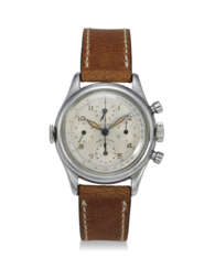 UNIVERSAL GENEVE, REF. 22289, AERO-COMPAX, A STEEL DUAL TIME CHRONOGRAPH WRISTWATCH