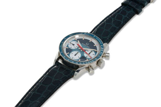 UNIVERSAL GENEVE, REF. 885108, “EXOTIC” COMPAX, A STEEL CHRONOGRAPH WRISTWATCH - Foto 2