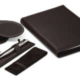 PATEK PHILIPPE, LEATHER COASTERS, PEN, NOTEBOOK, AND LOUPE - фото 1