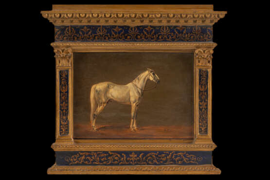 Лошадь Барон Гро Bois naturel Huile Russie 19 век - photo 1