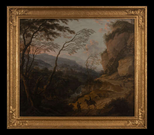 Италинизирующий пейзаж с путниками Корнелис Матье масло на холсте Landscape painting The Netherlands 17 век - photo 1