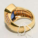 Ceylon-Saphir-Diamant-Ring - photo 3