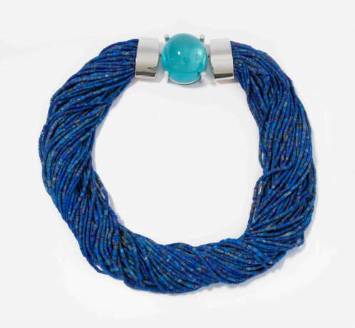 *Aquamarin-Lapislazuli-Collier - photo 1