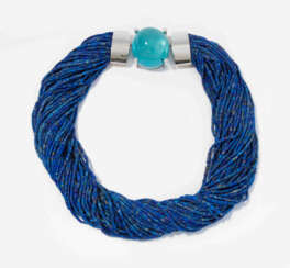 *Aquamarin-Lapislazuli-Collier