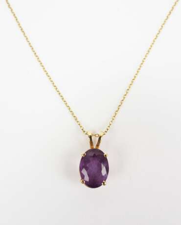 Kette mit Amethystanhänger GOLD. - фото 1