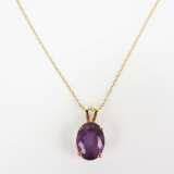 Kette mit Amethystanhänger GOLD. - фото 1