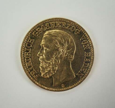 Sachsen: 20 Mark 1873 - GOLD. - фото 3