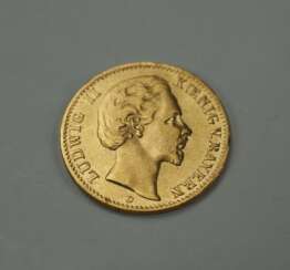 Bayern: 10 Mark 1878 - GOLD.