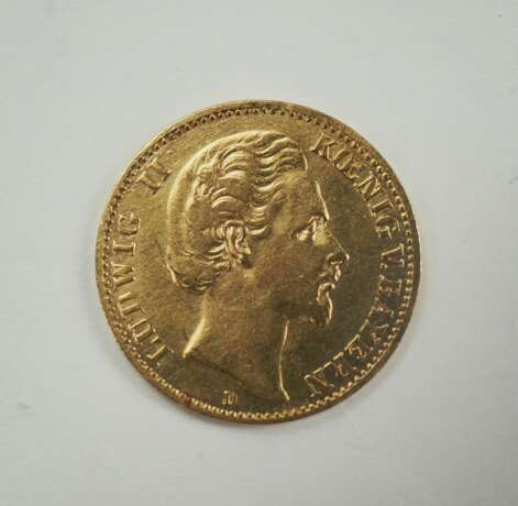 Bayern: 10 Mark 1878 - GOLD. - фото 3